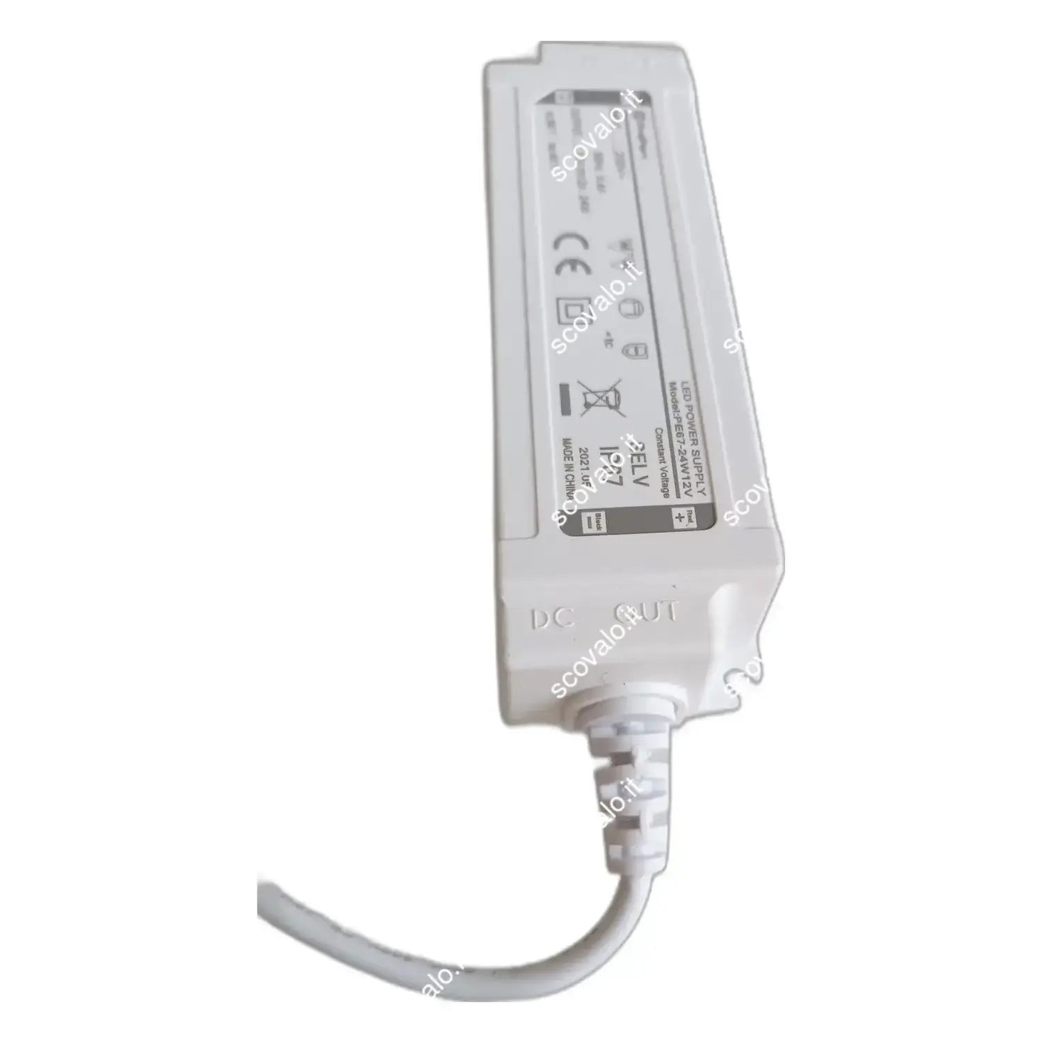 immagine alimentatore plastica 230v uscita 12volt 24 watt 2a ip67