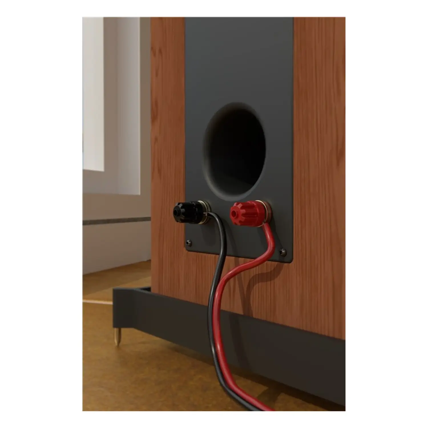 immagine cavo audio per altoparlanti piattina rame 2x0,35 mm rosso 100 mt