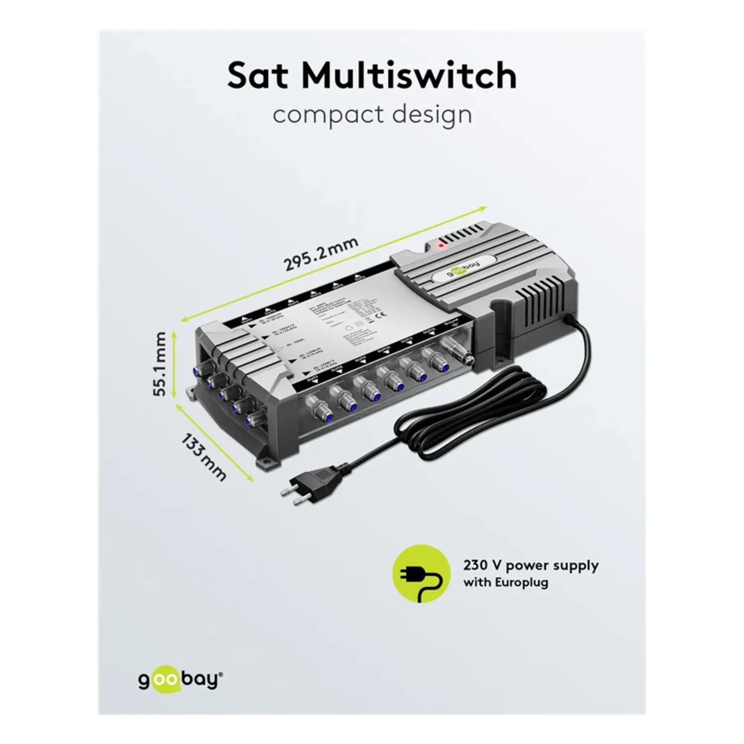 immagine centralina multiswitch lnb satellitare 5 ingressi 12 uscite