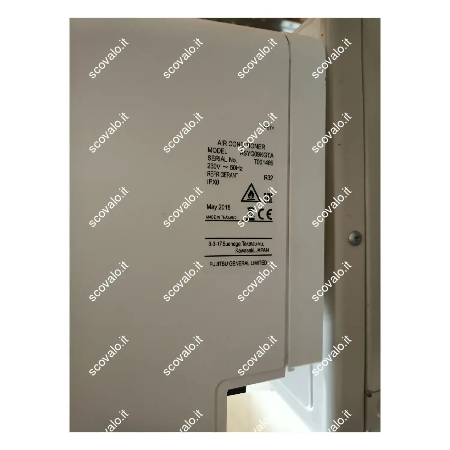 immagine condizionatore pompa calore 9000btu Fujitsu ASYG09KGTA r32 A+++ usato