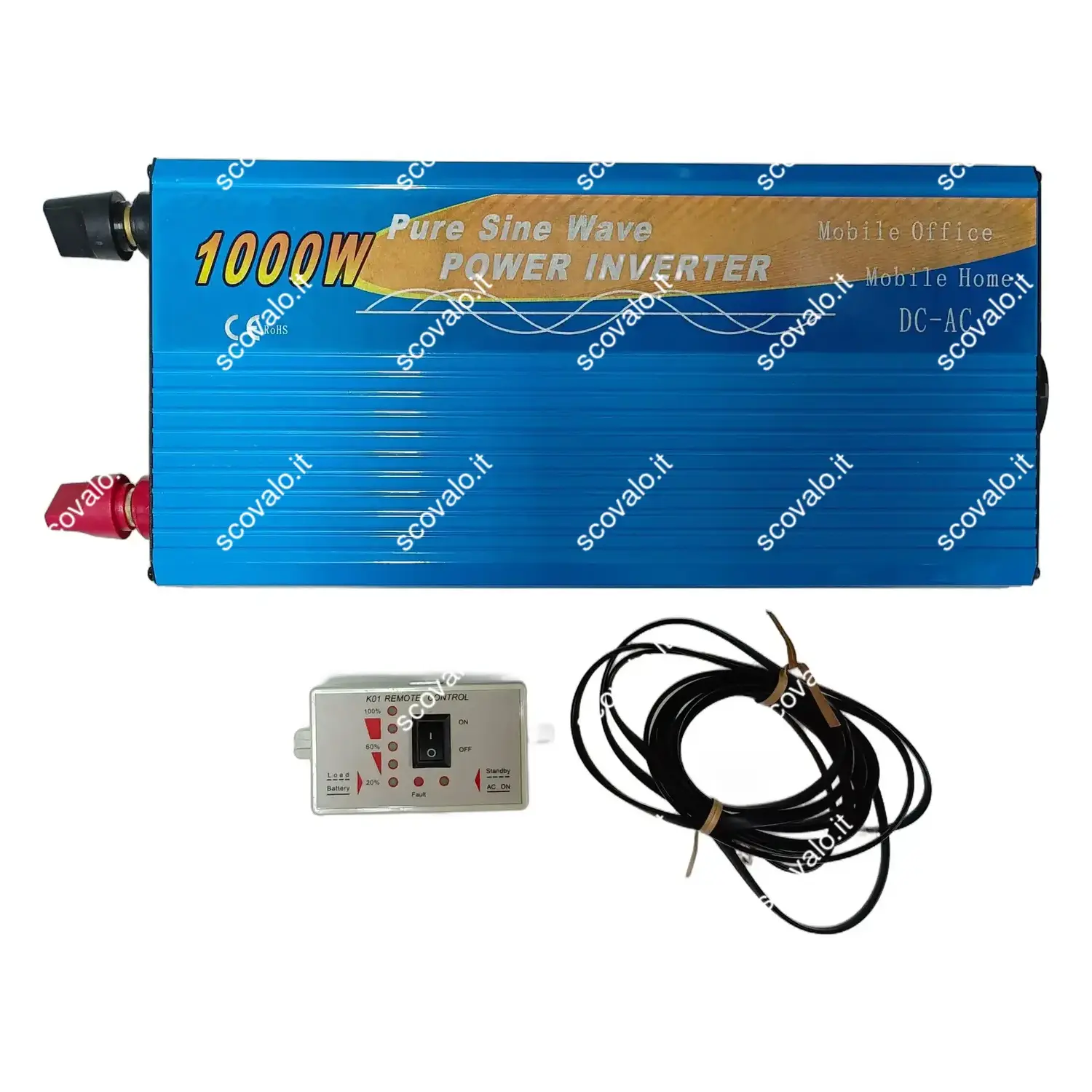 immagine inverter onda pura 1000watt 12vdc controllo remoto usato