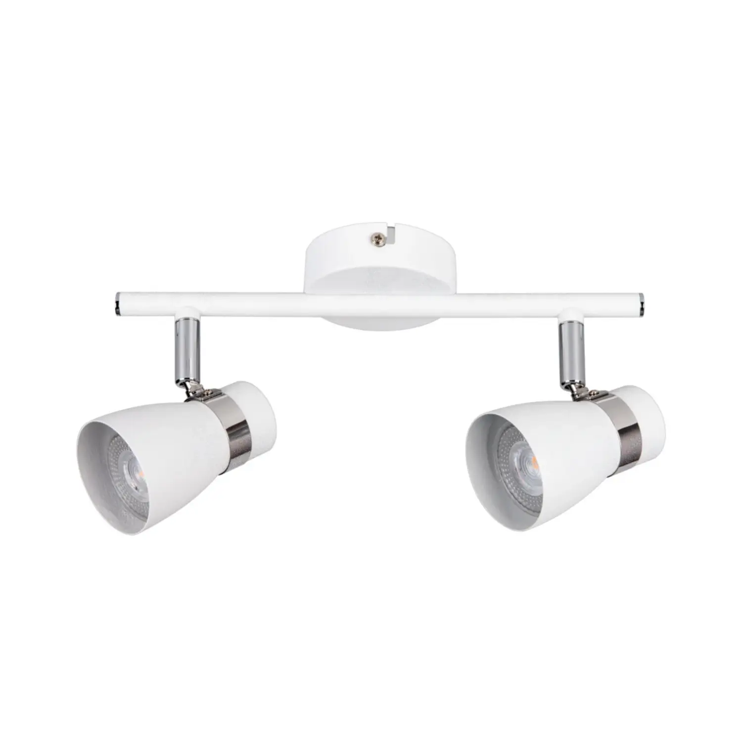 immagine del prodotto lampada faretto parete soffitto enali gu10 bianco 2 luci orientabile