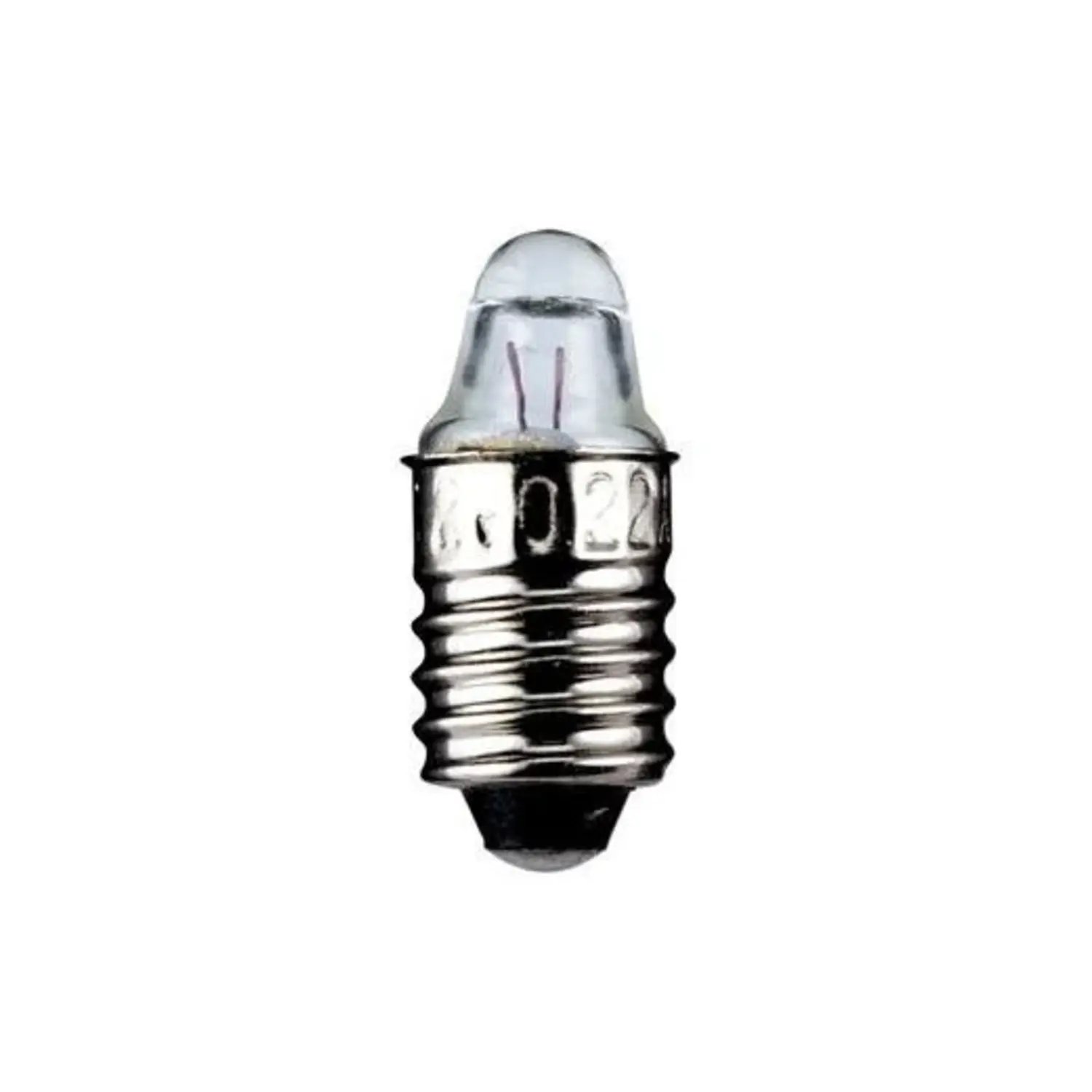 immagine del prodotto lampadina a faretto appuntita miniatura modellismo e10 0,25 watt 2,5 volt