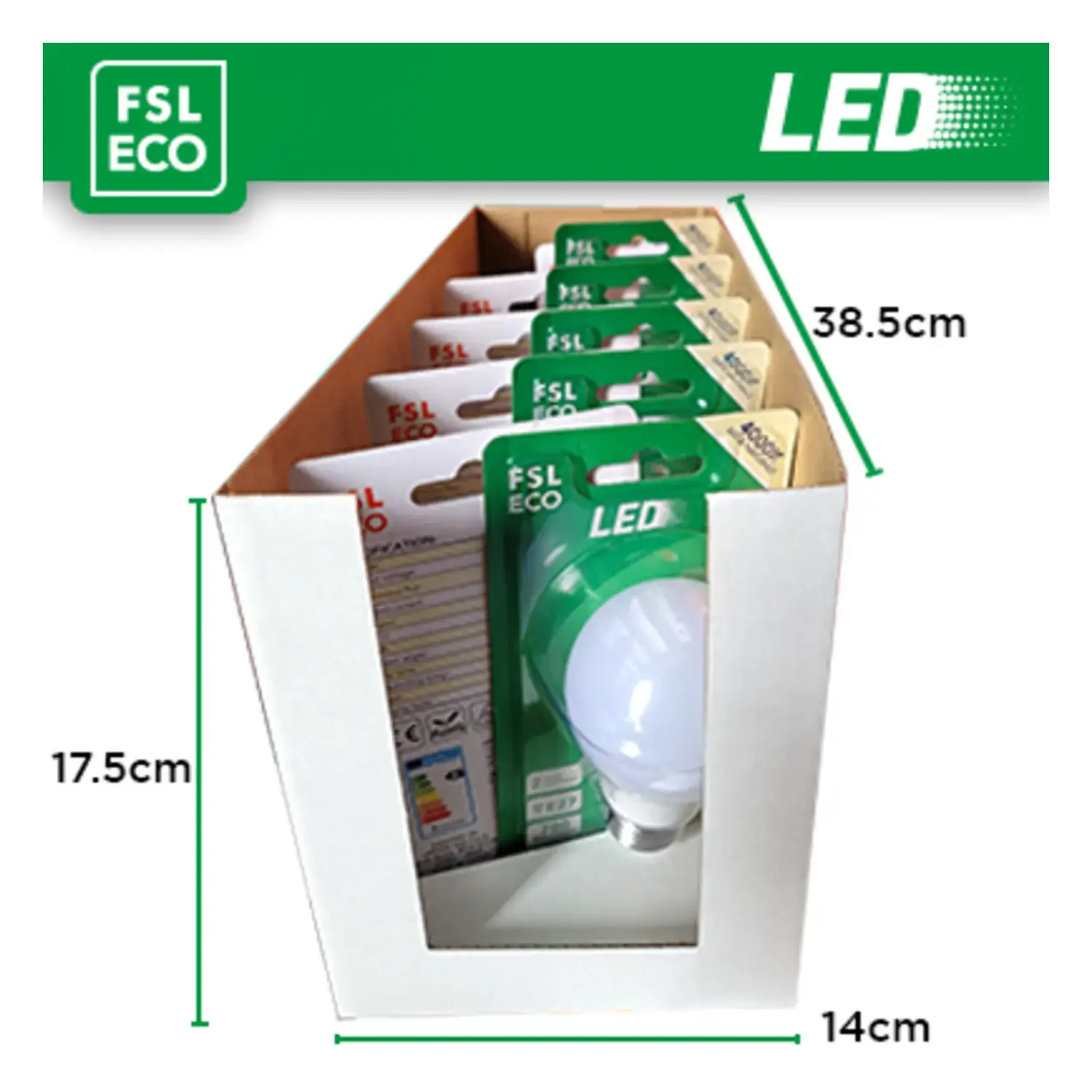 immagine lampadina eco led e27 9 watt bianco freddo 10 pezzi