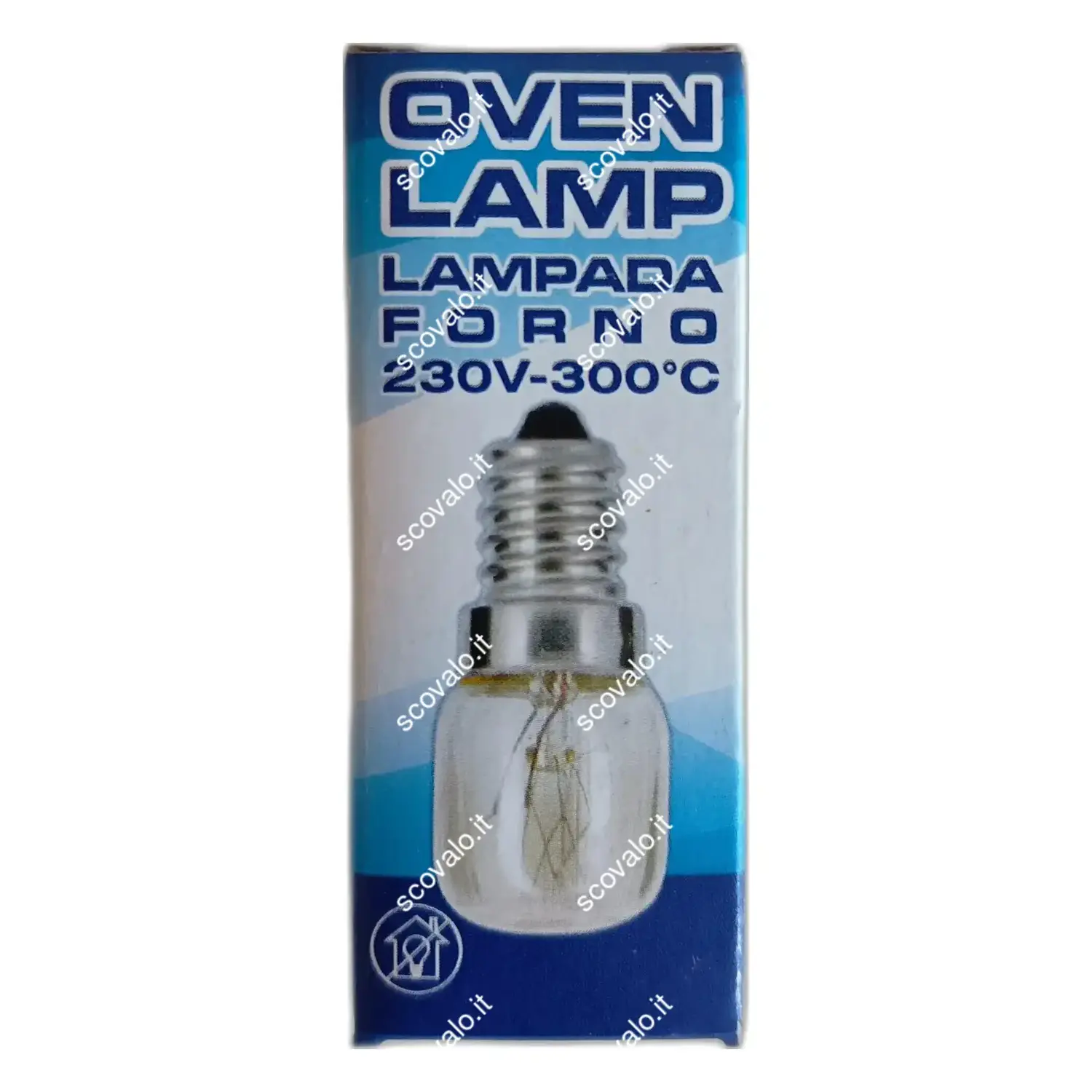 immagine lampadina per forno 300° e14 25 watt bianco caldo