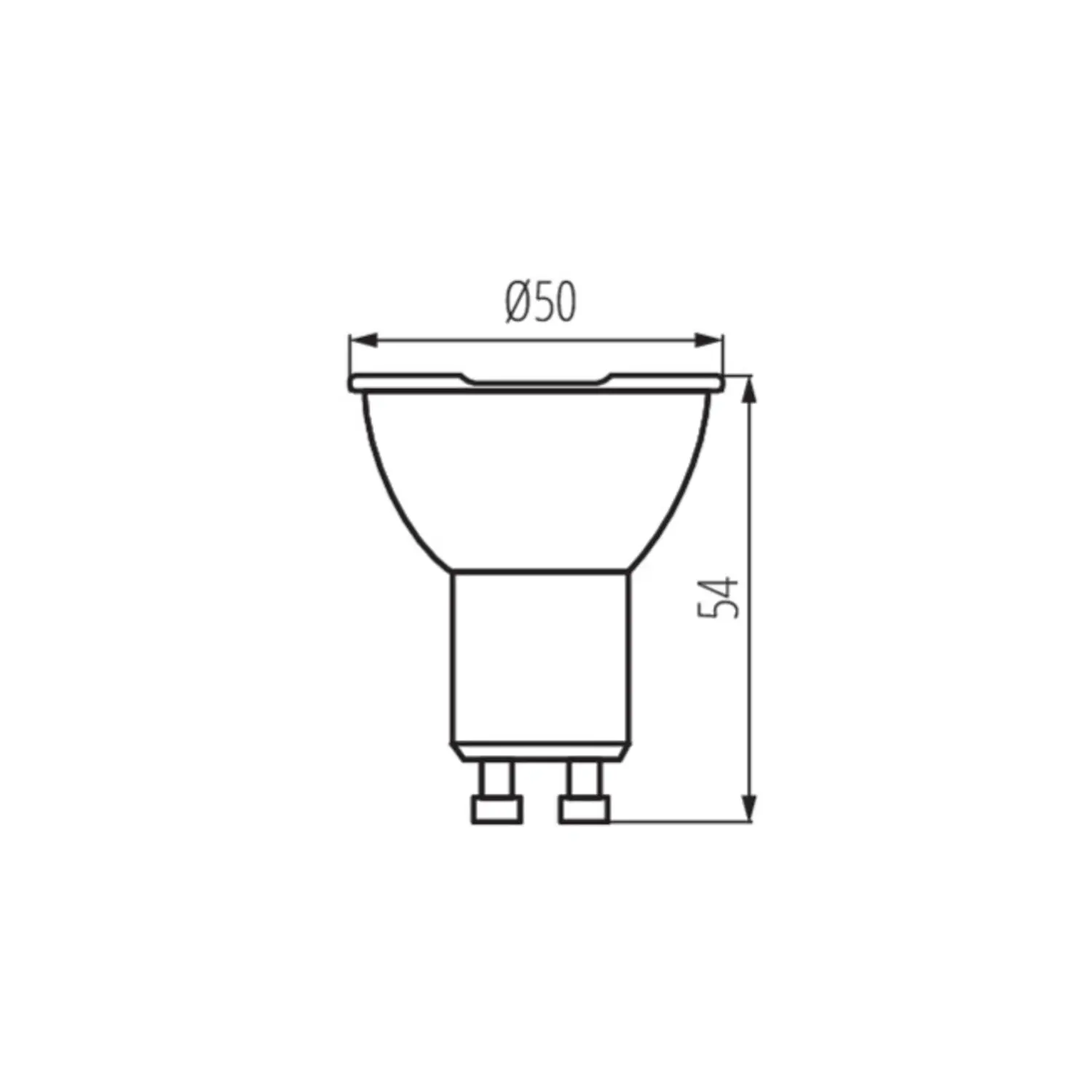 immagine lampadina led iqled ultra luminosa classe A gu10 2,50 watt bianco naturale