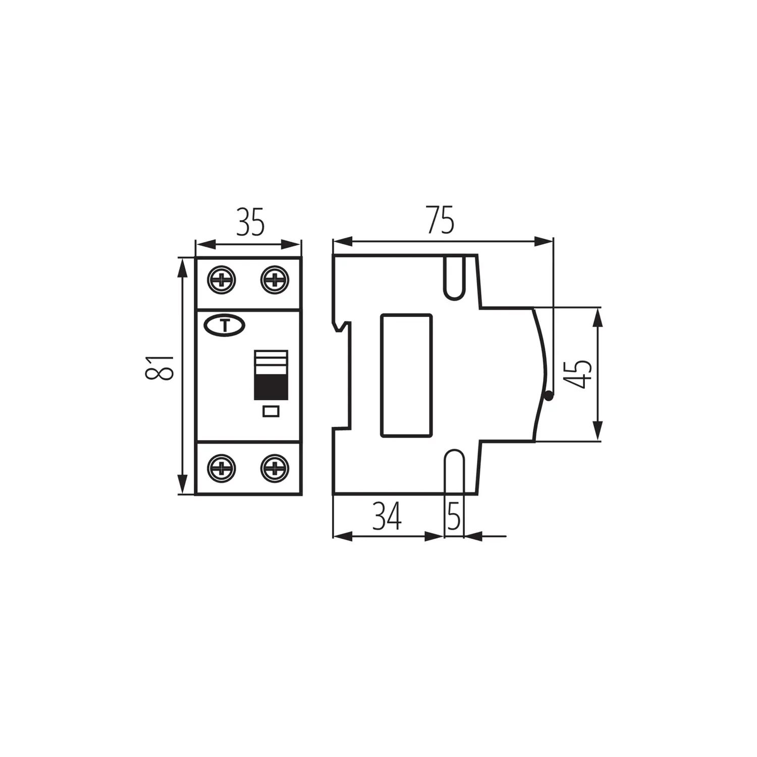 immagine magnetotermico differenziale 30ma 6 ka interruttore salvavita  25a