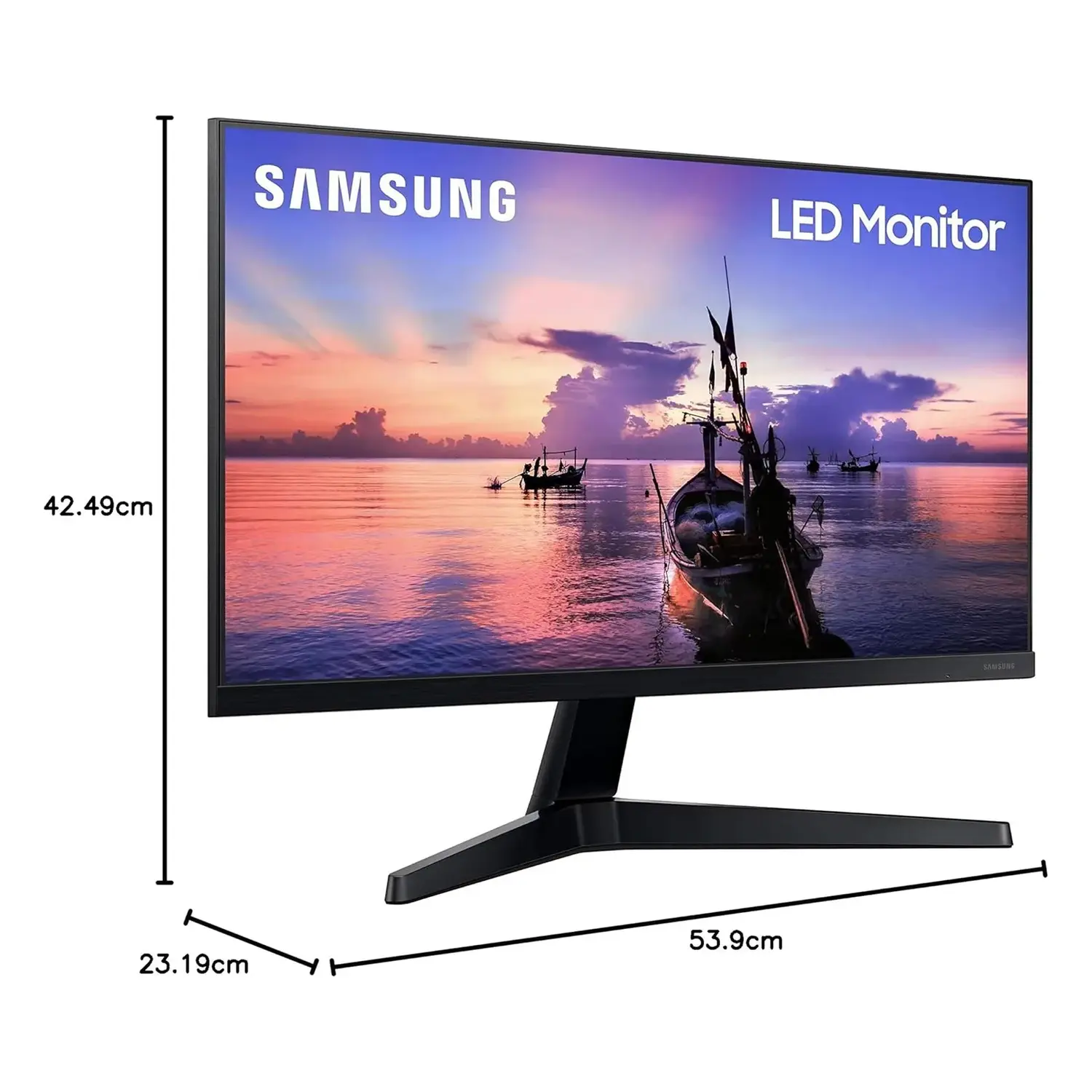 immagine monitor led serie T35F da 24" full HD flat per pc samsung usato