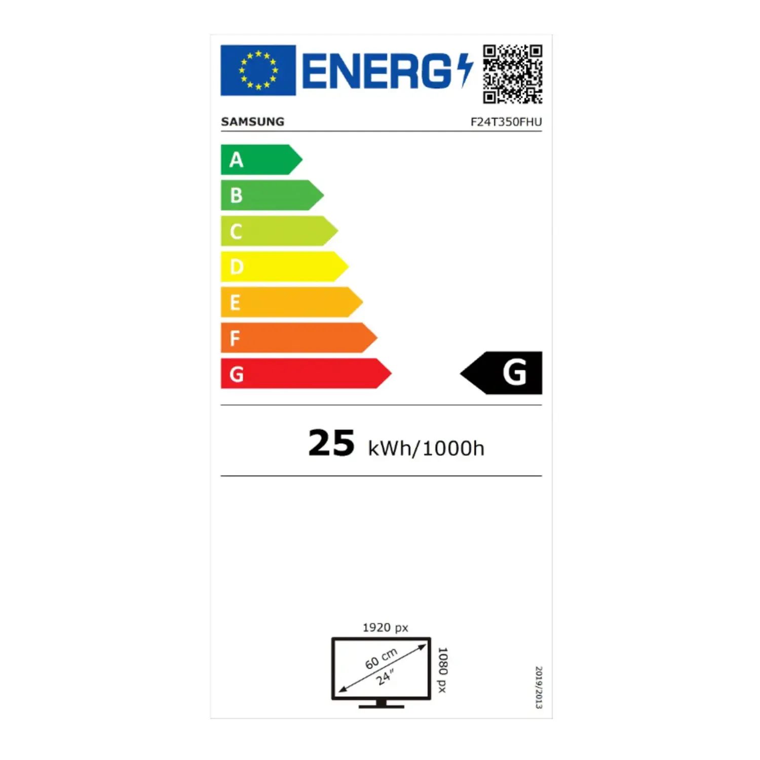 immagine monitor led serie T35F da 24" full HD flat per pc samsung usato