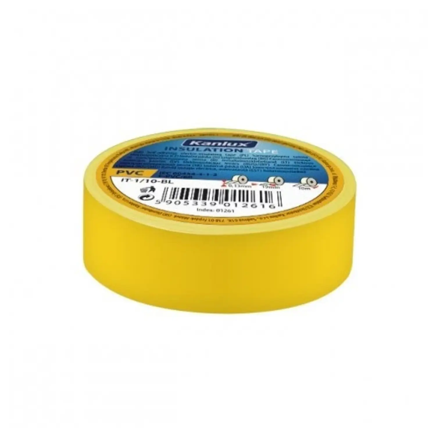 immagine del prodotto nastro isolante adesivo elettricista isolante elettrico 19 mm giallo 20 mt