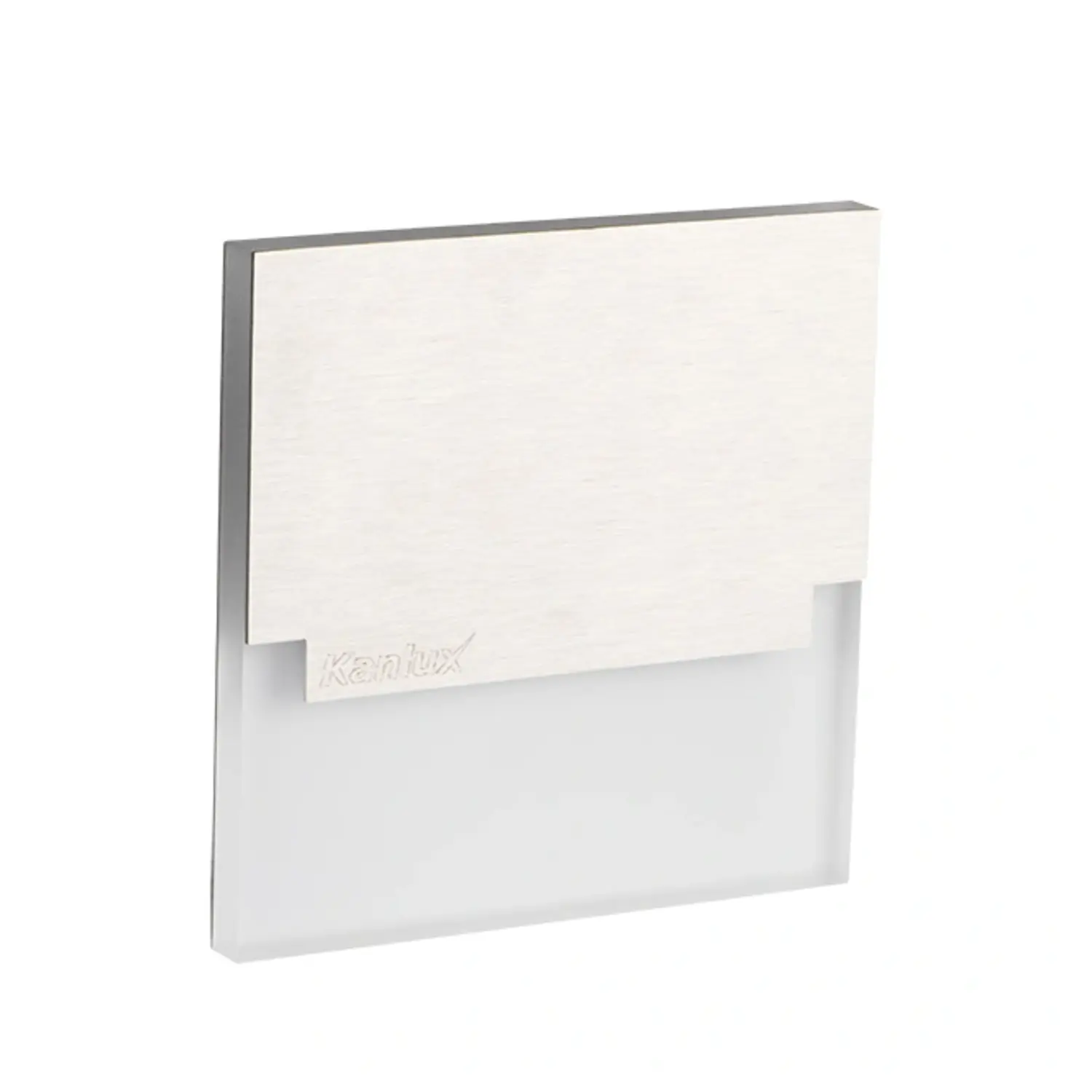 immagine del prodotto segnapasso led sabik scala 0,80 watt 12 volt bianco caldo alluminio quadrato